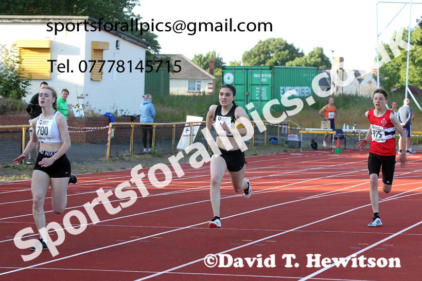 200 metres, 2021 North East Grand Prix No.4, Monkton, Wednesday, June 30th. Photo: David T. Hewitson/Sports for All Pics